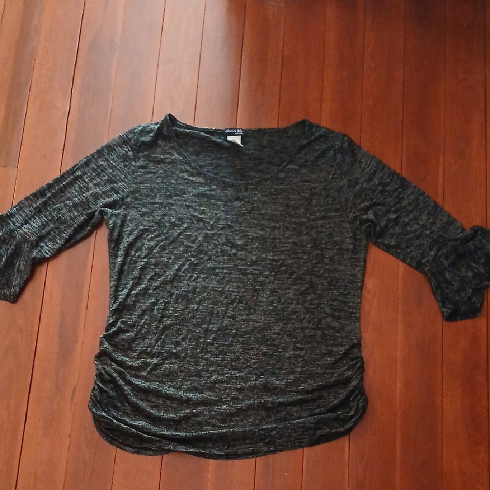 Olivia Blu Maternity Black and Gray Top‎ XL